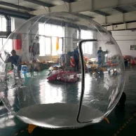 Transparent color ball style Continuous inflatable channel style Bubble ball house Product display Wedding model shooting