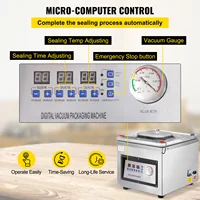 SucceBuy DZ-260C Chamber Vacuum Sealer Kitchen Food Packing Sealing Machine 110V Packaging for Food Saver Home Commercial Using 4
