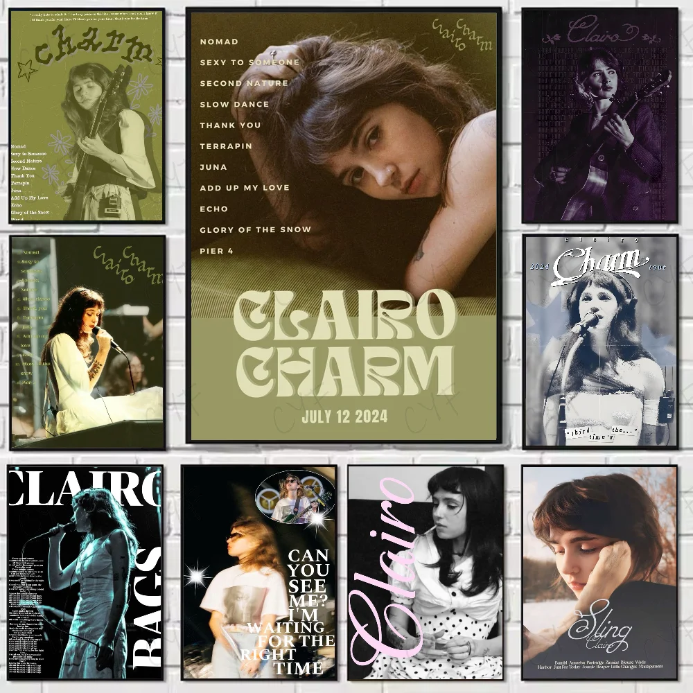 Charm Singer C-Clairo Poster High Quality Wall Art for Home Office Bedroom Living Room Hallway Bar Perfect Gift Idea