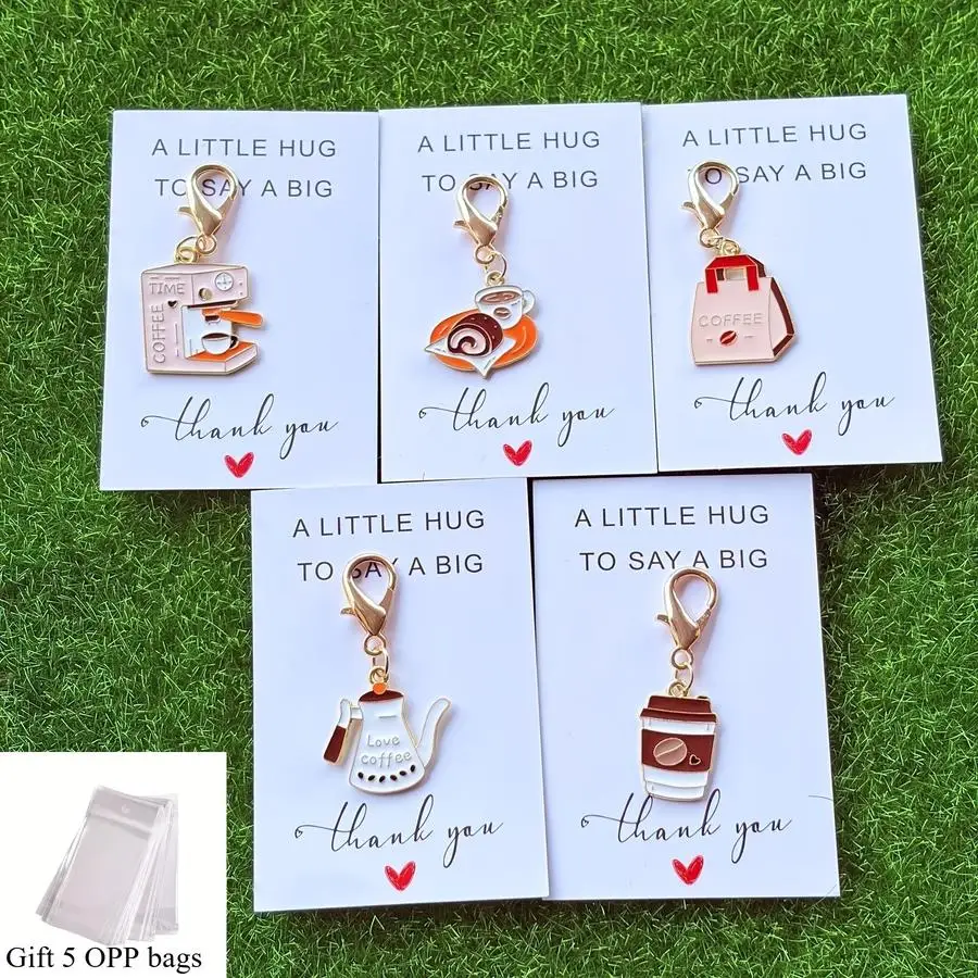 1/5/10/20/50/100pcs Mixed Coffee Machines, Coffee Pots, Coffee Cups, Coffee Bags, Coffee Packs, 5 Keychains + 5 Cards) - Inspira