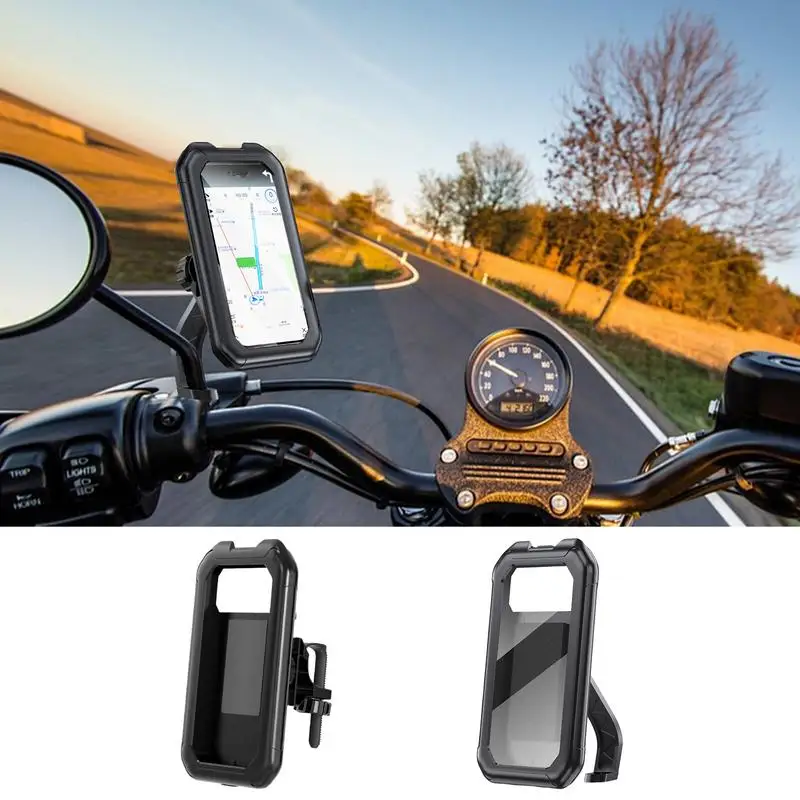 

Motorcycle Phone Mount Scooter 360 Rotating Mobile Phone Holder Bikes Cell Phone Bracket Smartphone Secure Clip For Motorcycles