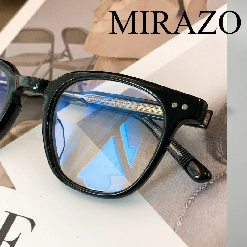 

2025 GM Optical Eyeglasses Frame Men Women LEMTOSH Vintage GM Glasses Computer Acetate lutto Spectacle Frame For Male Clear Lens