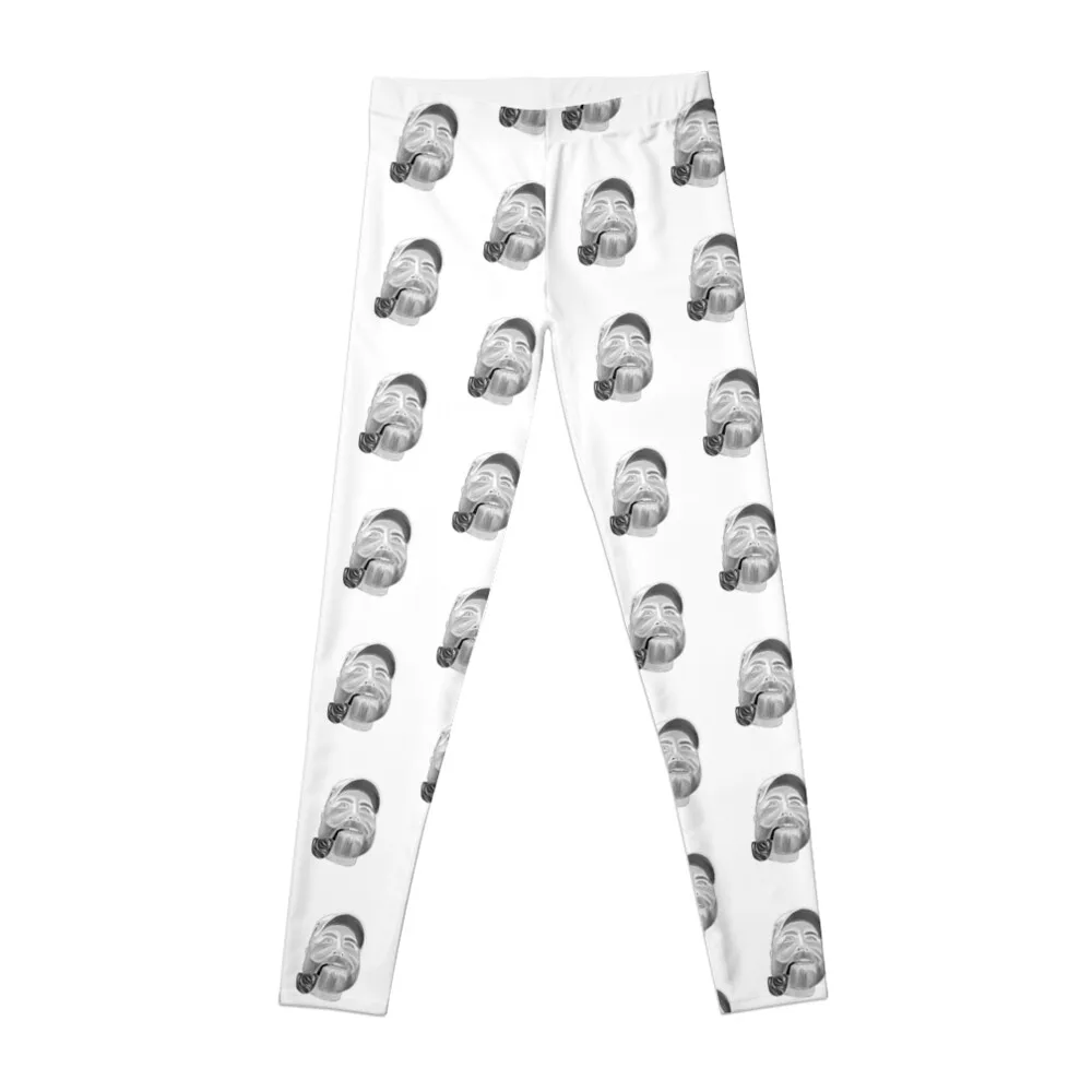 Bearded fellow with pipe Leggings Women's trousers Fitness clothing Women's fitness Womens Leggings