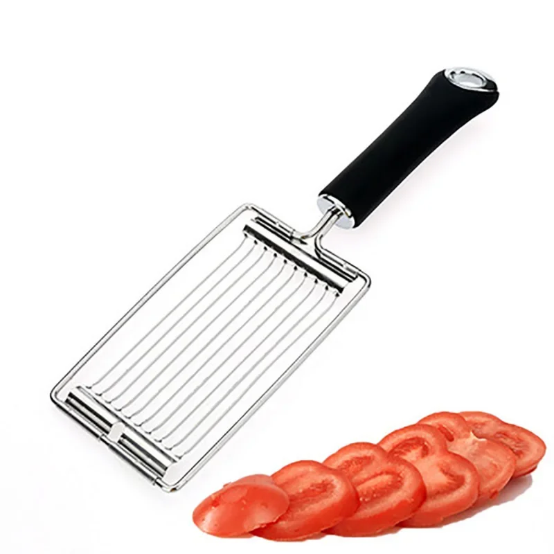 Edelstahl Tomate Kartoffel Schinken Slicer Obst Gemüse Cutter Werkzeuge Manuelle Lebensmittel Messer Prozessoren Home Küche Zubehör