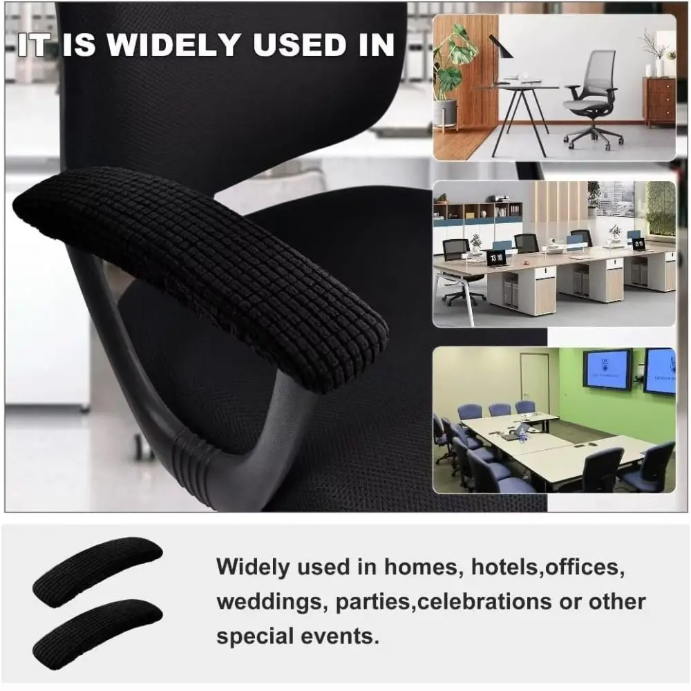 New Removable Chair Armrest Cover Washable Elastic Chair Arm Covers Waterproof Fabric Chair Armrest Sleeve