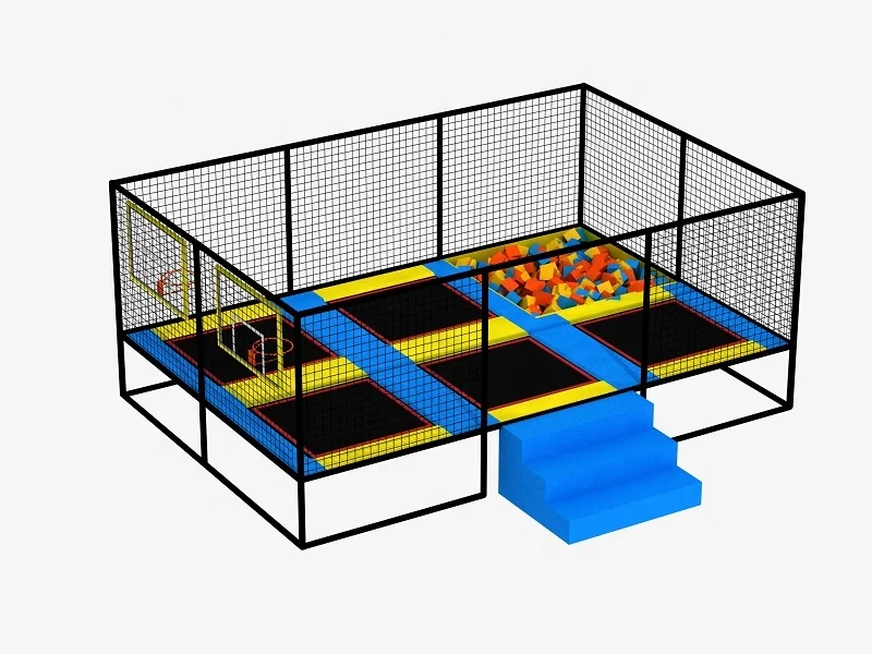 Niestandardowy park trampolotowy kryty park rozrywki na świeżym powietrzu dla dzieci komercyjny kryty plac zabaw dla dzieci miękki sprzęt do zabawy na sprzedaż