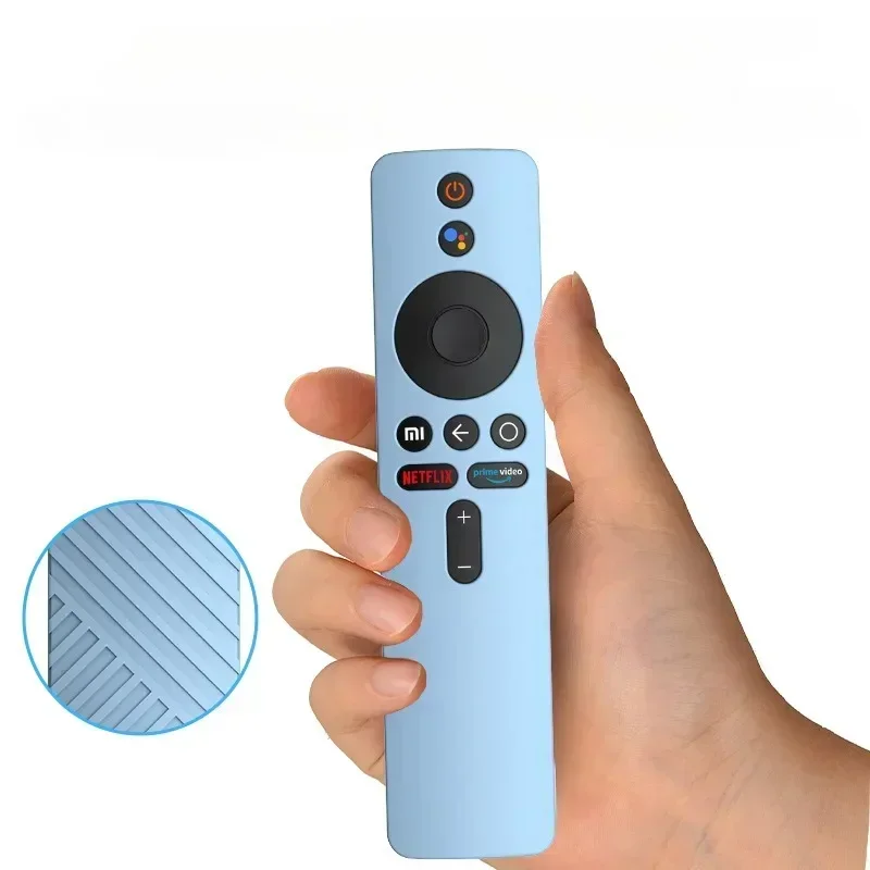 เคสซิลิโคนระยะไกลสําหรับ Xiaomi TV Stick 4K รีโมทคอนโทรลปลอกที่เหมาะกับผิว