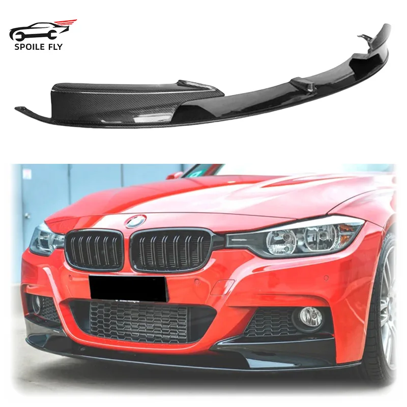 2X 2013 2014 2015 2016 2017 2018 For BMW 3 Series F30 F31 M Sport Front Spoiler Bumper Lip Splitter Diffuser High Quality ABS