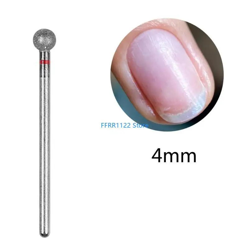 Y1uf 2 pièces 5 mm Bits forage à ongles ronds Accessoires ongles pour les techniciens les passionnés pour les ongles