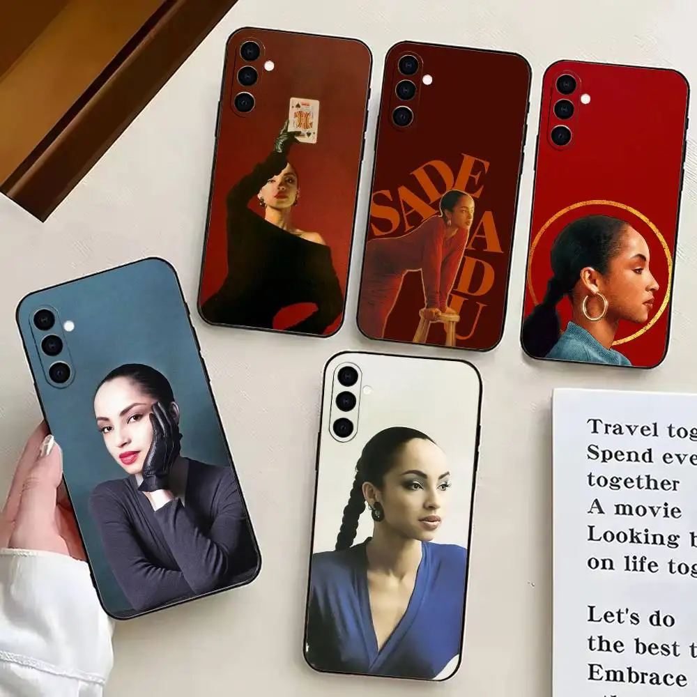 

Elegance S-Sade A-Adu-es Phone Case For Samsung Galaxy A73,A72,A71,A70,A53,A52,A51,Others Soft Black Cover