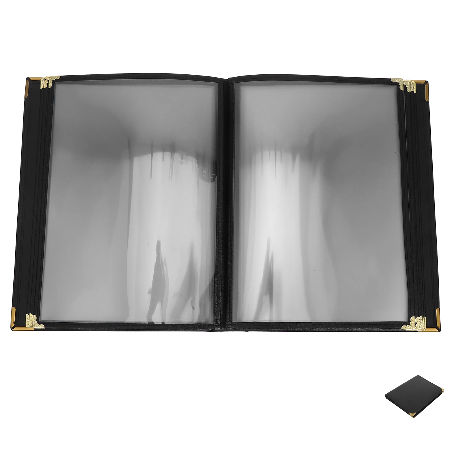 أغطية قائمة PVC شفافة، منظم أنيق وأنيق لمؤسسات الطعام، كتاب وصفات PVC مقاوم للاهتراء يدوم طويلاً