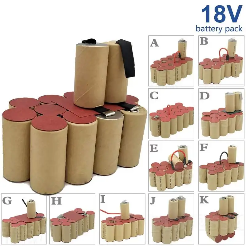 18V 4000mAh Ni-MHバッテリーパック 溶接用カスタムツールCD ブラックアンドデッカー、ボッシュ、デウォルト、フェスツール、ヒルティ、日立、マキタ、メタボ対応