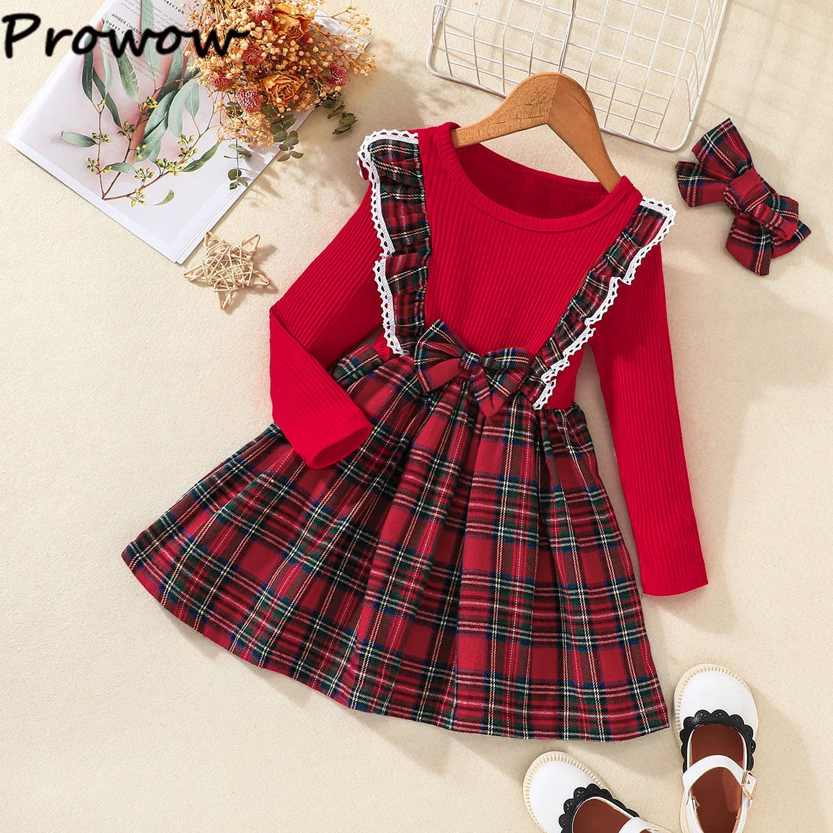 christmas christmas dresses Snowflake Magic Plaid Christmas Dress  Mia Belle Girls