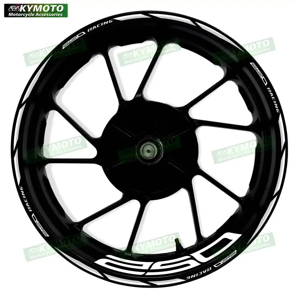 For Z250 Z 250 motorcycle accessories 17 inch front and rear wheel decals fairing hub rim reflective stickers decoration 3