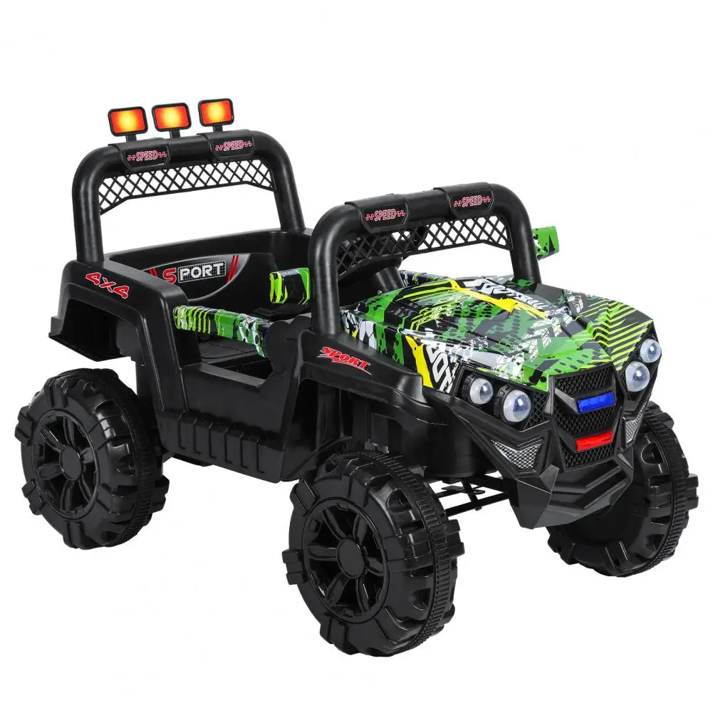 Auto da corsa per bambini da 12 V, auto da gioco quad ATV a 4 ruote, auto elettrica per bambini, velocità massima 1,8 MPH, pneumatici scorrevoli, maniglie in gomma