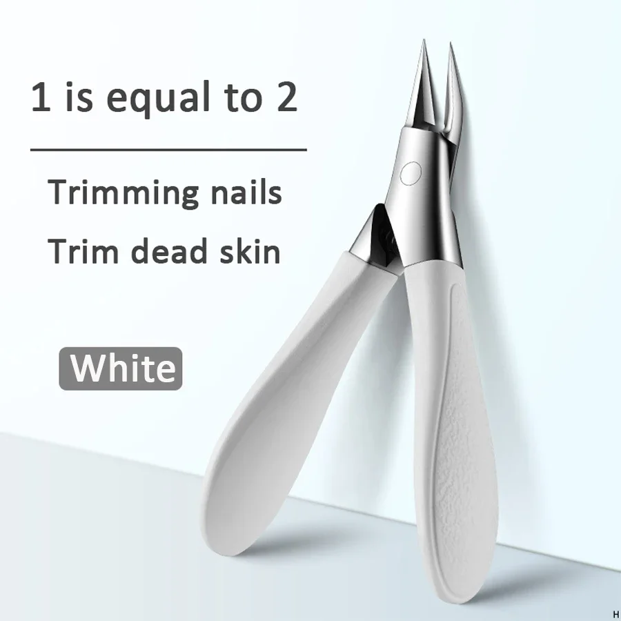 Angled Nail Clippers Ingrown Toenail Clipper for Thick Nails Slant Curved Blade Nail Cutters Ingrown Nail Pain Relief Tool