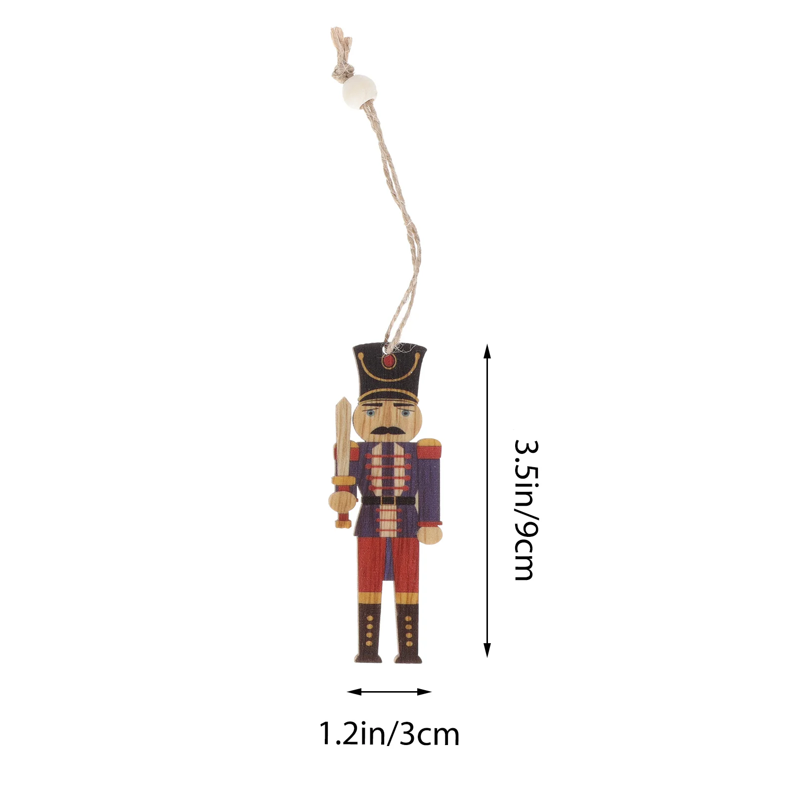 

3 Boxes Wooden Pendant for Christmas Tree Rustic Hanging Ornament Craft Festival Decor Photography Props Xmas Pendants