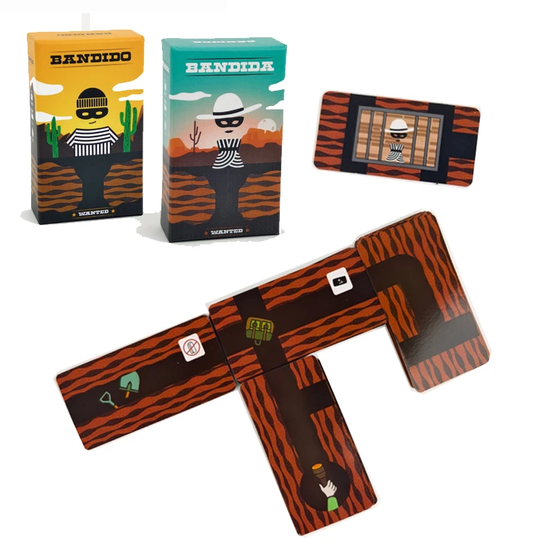 Bandido Bandida Board Game 1-4 Players Strategy Puzzle Card Game For Kids & Adults Party Family Fun Strategy Game