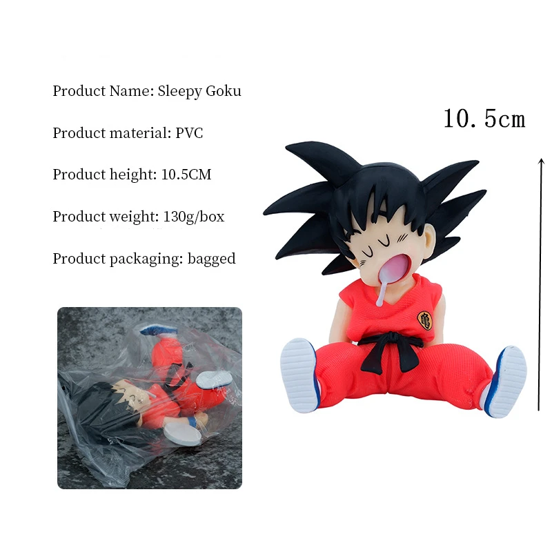 

Anime Dragon Ball Super Z Sleepy Goku 10.5CM PVC Action Figure Model Toys Desktop Decoraction Children Birthday Gift