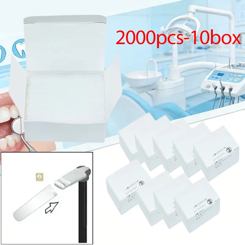 

2000pcs Disposable Dental Bite Block Covers Hygienic Sleeves for Panoramic X-Ray Film Lab Instrument Protection Single Use