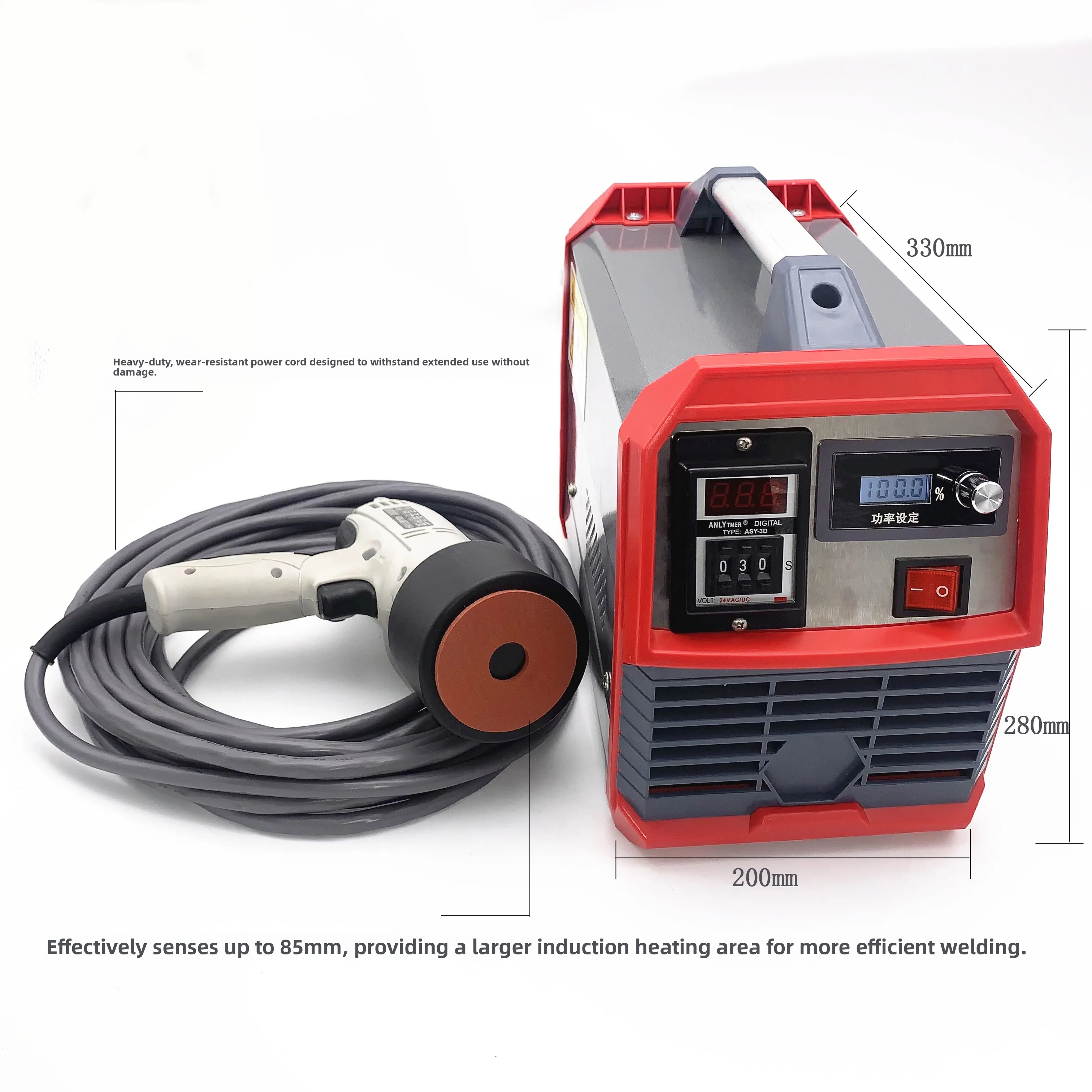 Plate Magnetic Welding Machine High Frequency Microwave Electromagnetic Hot Melt Welding Torch Metal Wire Mesh Gasket