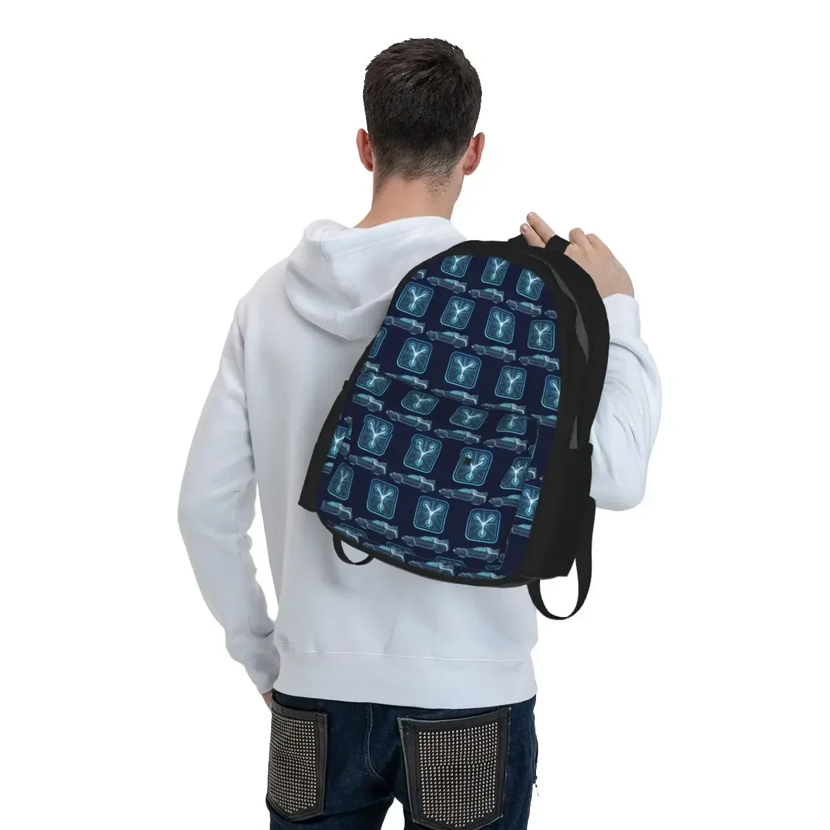 Back To The Future Flux Capacitor Student Backpack School Bag Hiking Travel Daypack for Boys Girls Bookbag Shoulder Bags