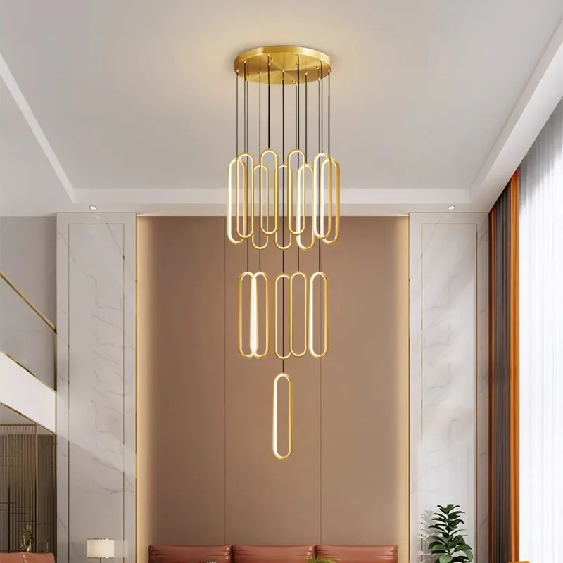 Plafonnier LED suspendu au design moderne, luminaire décoratif d'intérieur, idéal pour une chambre à coucher ou une salle à manger