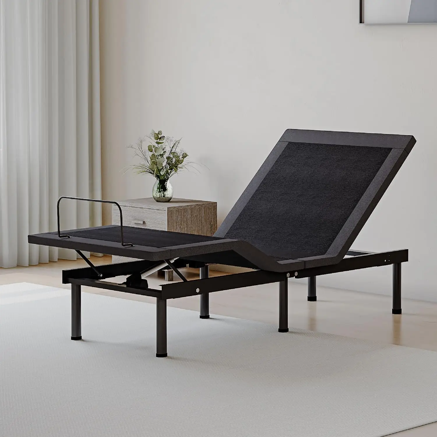 Adjustable Bed Base Frame,Electric Bed with Head and Foot Incline