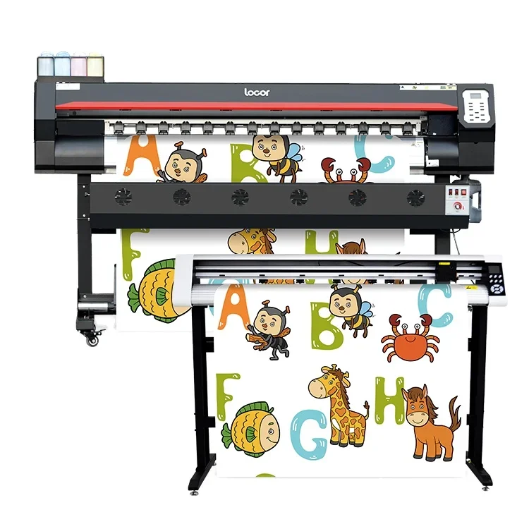 China manufacturer Locor Easyjet16 large format digital printers 1.6m/5ft printing shop print and cut machine