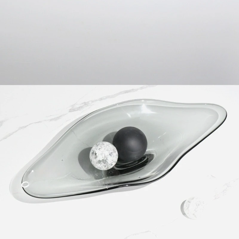 High-end simple fruit plate dried fruit tray ornament living room villa living room coffee table cabinet restaurant bar soft dec