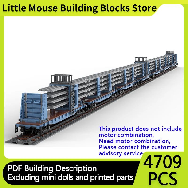 City Car Model MOC Building Bricks Welded Rail/Ribbon Rail Car Set Modular Technology Gifts Holiday Assemble Toys Suit Display