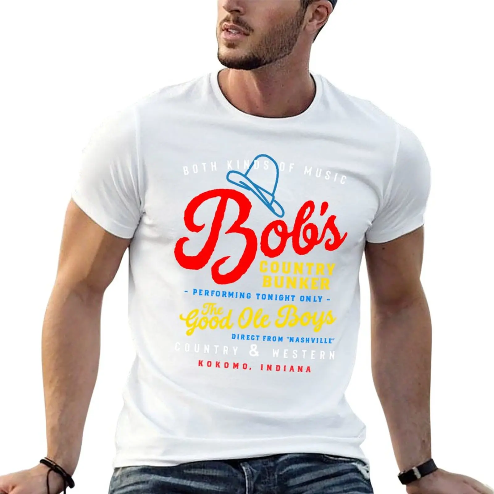 Bob's Country Bunker Men Graphic Tee Cool With Graphics Women Funny Trending Love T-shirt graphics men t shirts