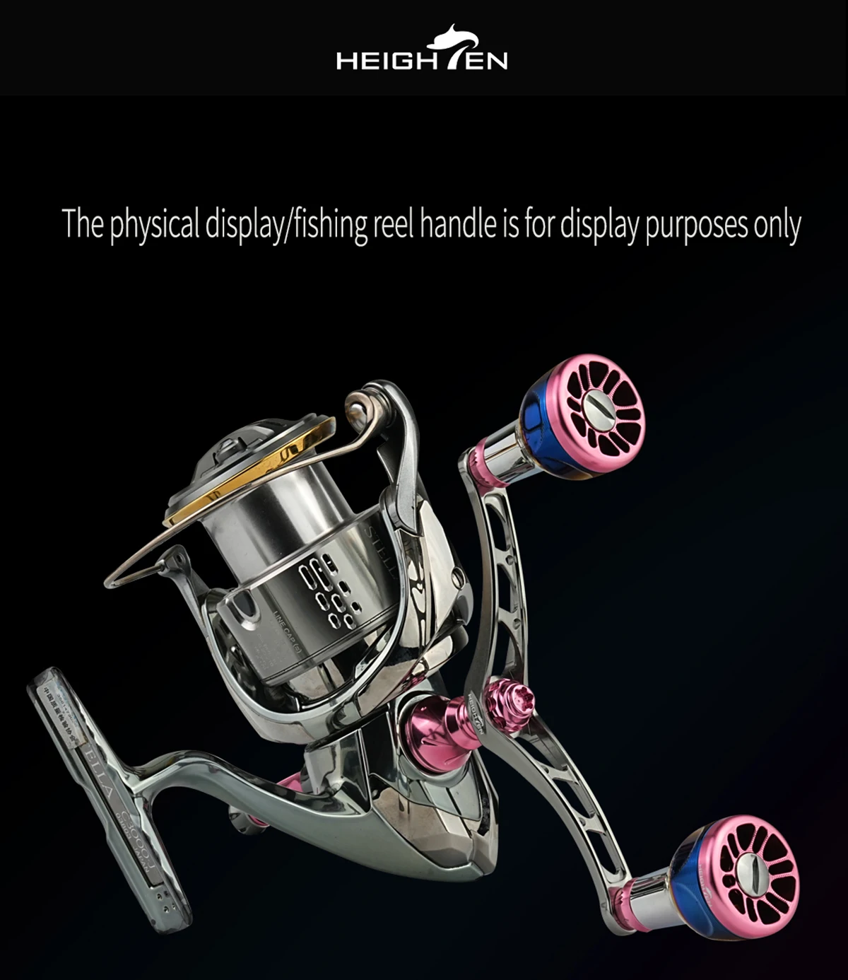 HEIGHTEN Spinn rollen griff 98mm für Shimano Daiwa Spinn rolle – Detail 12