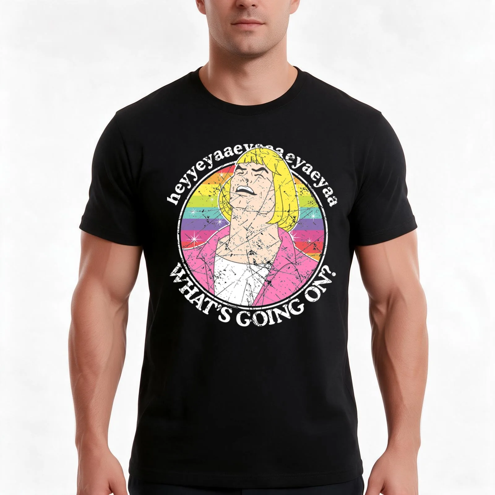What s Going On Perfect Gift T-Shirt, Summer Casual Cotton Tee, Oversized Streetwear Tops, Vintage Graphic Print, 100% Cotton
