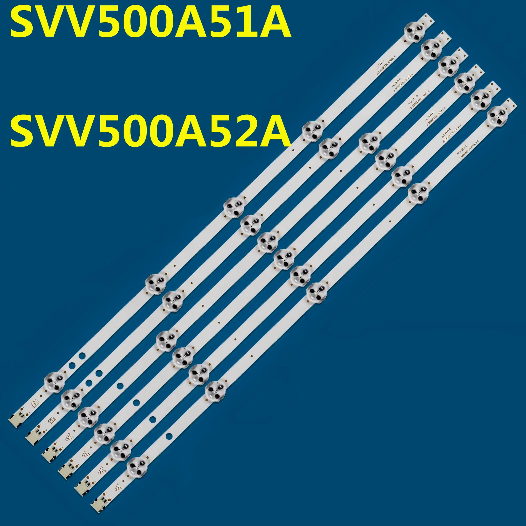 

6PCS LED Strip 5lamp for JL.D50051330-078AS-C 078HS SVV500A51A SVV500A52A SVV500A51B 52B LT-50C750(A) B C 50HB6T72U P50D300FP