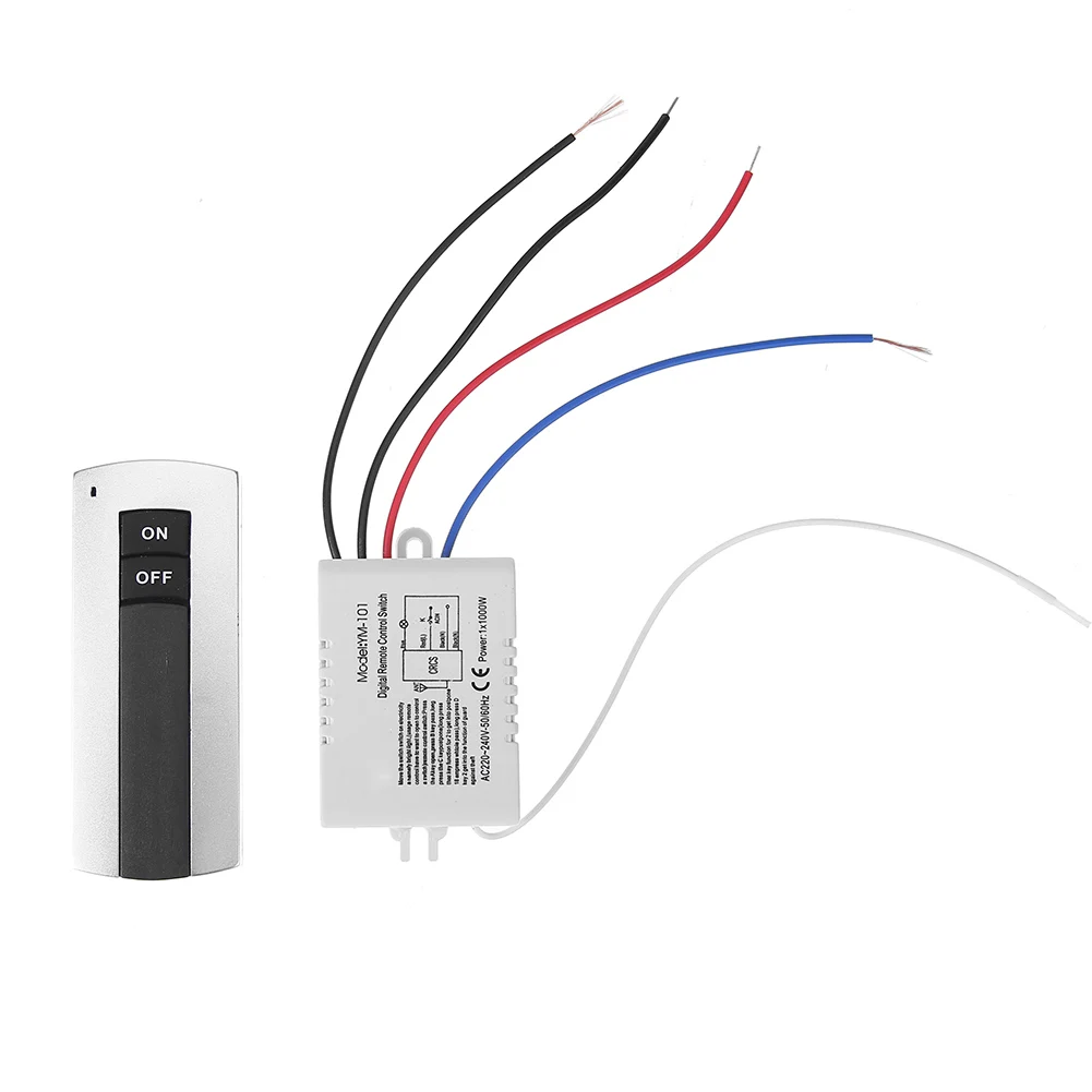 1/2/3 Way ON/OFF 110/220V Wireless Remote Control Switch for Lamp Light 1/2/3 Channel Remote Control Switch Receiver Transmitter
