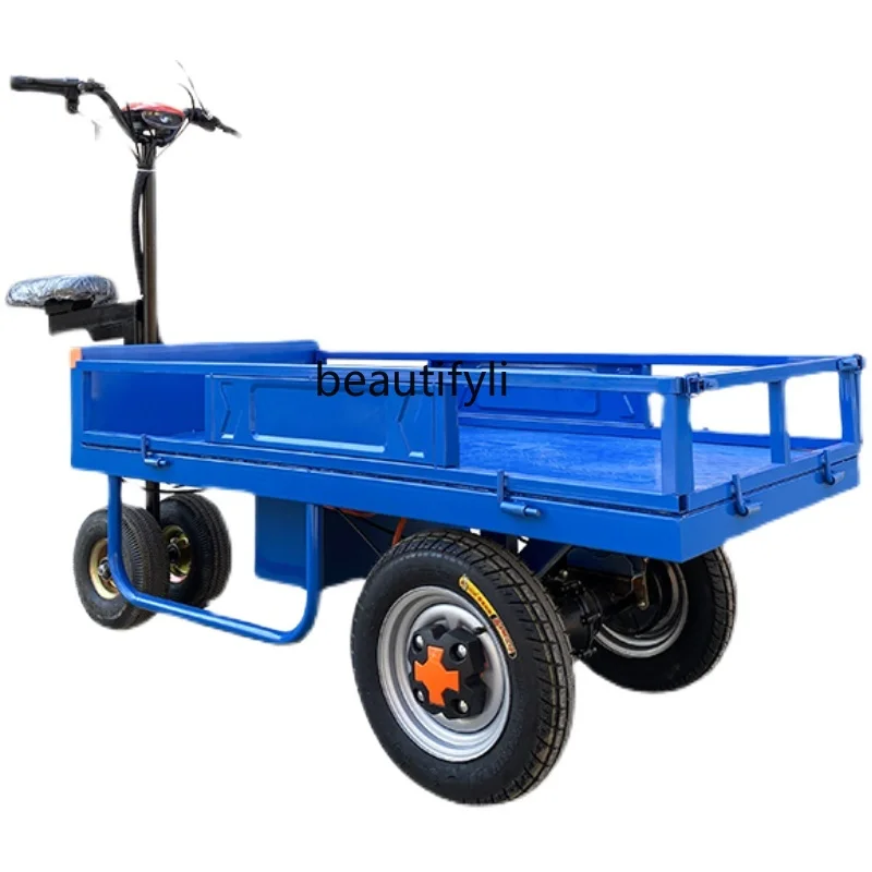 CXH Wheel Platform Trolley Small Truck Household Transport Vehicle Warehouse Greenhouse Folding Stall