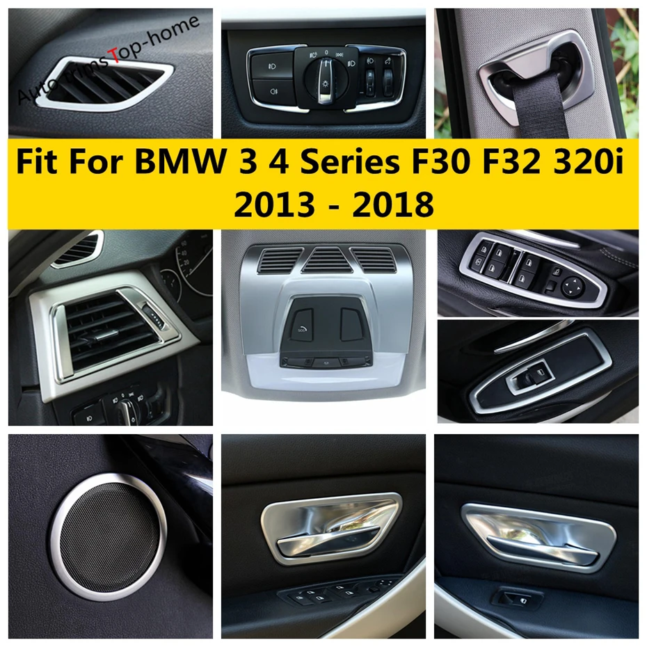 

Reading Head Light Air AC Outlet Handle Bowl Speaker Cover Trim Interior Accessories For BMW 3 4 Series F30 F32 320i 2013 - 2018