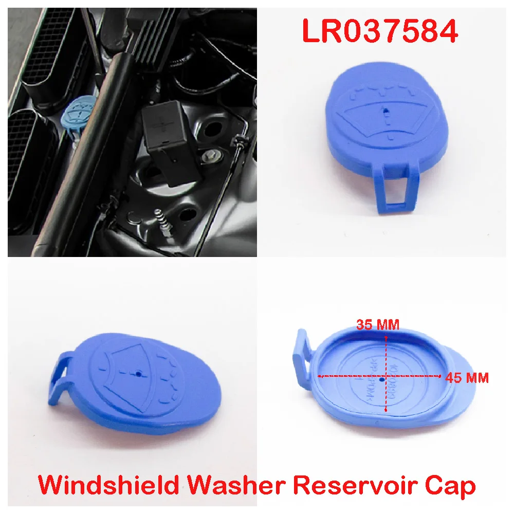 Car Accessories LR037584 Fits for LAND ROVER Range Rover Sport 2014-2022 Front Windshield Wiper Washer Fluid Reservoir Cap