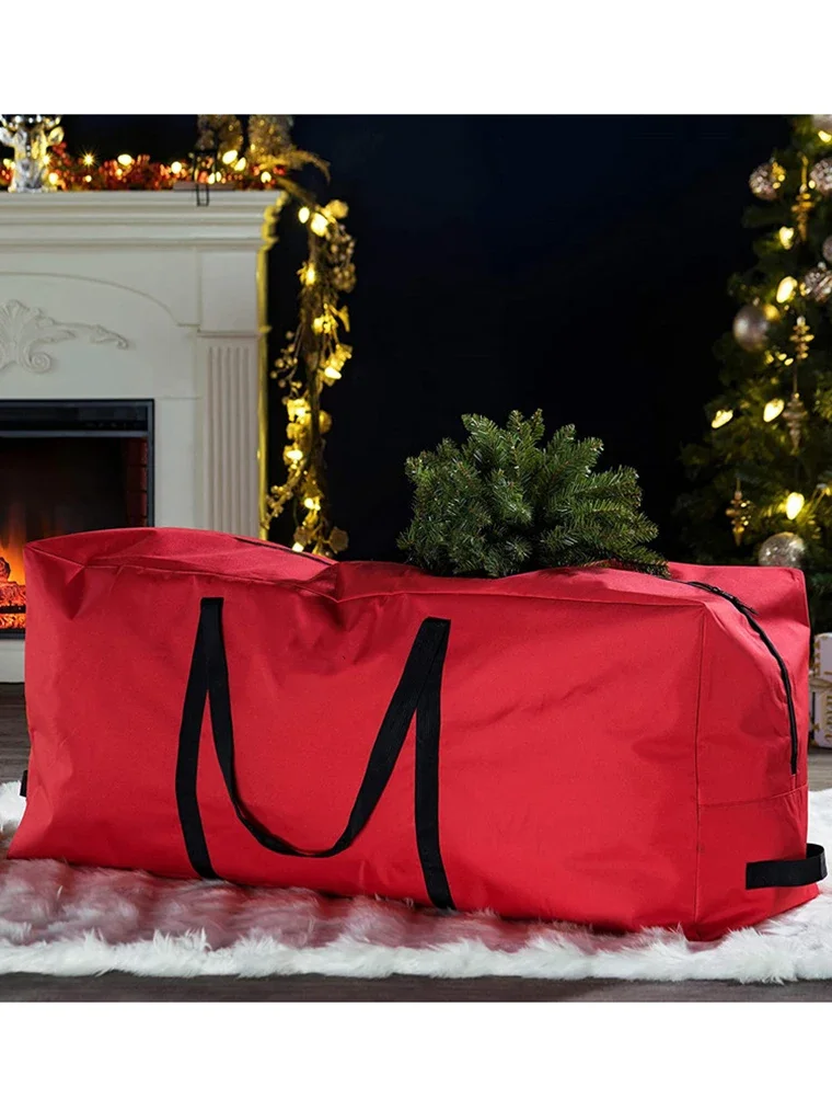 Christmas Tree Bag Oxford Cloth Foldable Xmas Decoration Wreath Storage Bag for Storing Christmas Utenciles Garland Home Storage