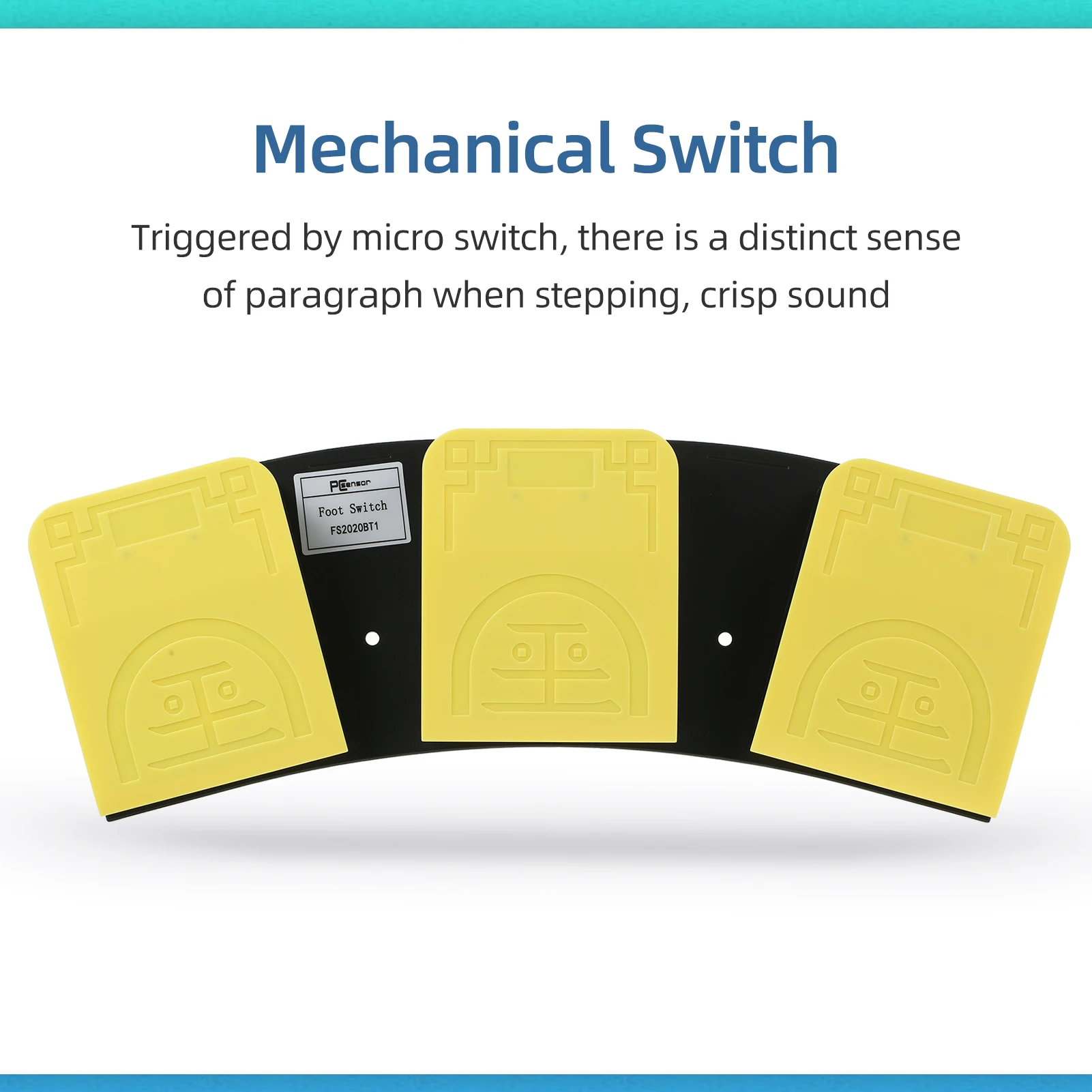 FS2020BT1 Triple Foot Switch Multifunctional Customized Foot Pedal USB+BT Dual-mode Connection Mechanical Switch Wide Applicatio