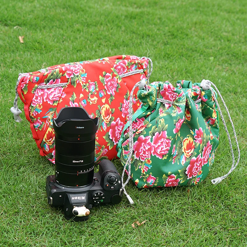 Camera Storage Bag Photography Bag Lens Pouch Handy Bag Protective Case Soft Big Capacity Universal Outdoor Seperate Area Manage