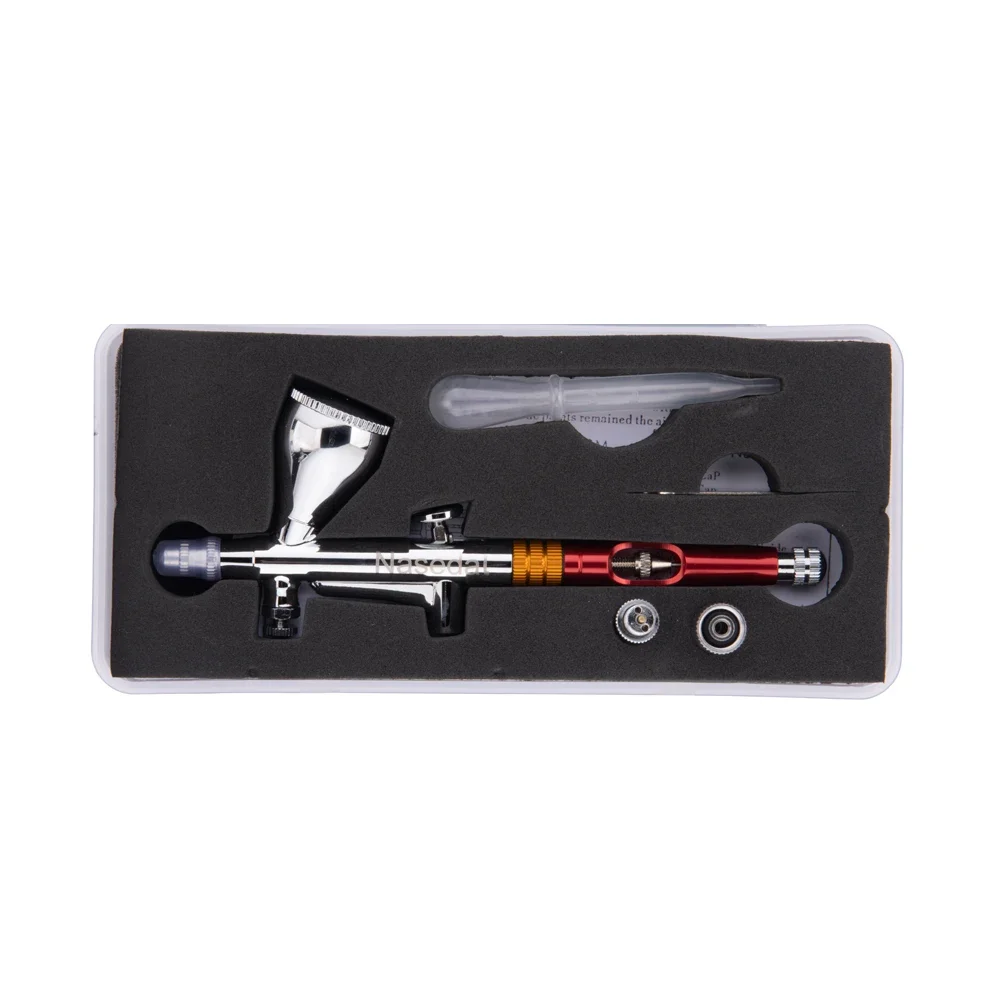 Imagem -04 - Airbrush 03 Milímetros Nasedal Gravidade Alimentação Dual-action Airbrush Novo Design Pistola de Pulverização para Art Craft Modelo Pintura Pulverização Hobby