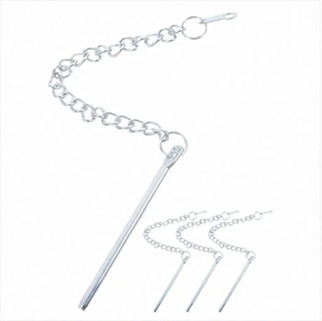 4Pcs Metal Patio Umbrella Pin Chain Outdoor Umbrella Stabilizer for Windy Conditions Garden Parasol Fixing Strap Weather