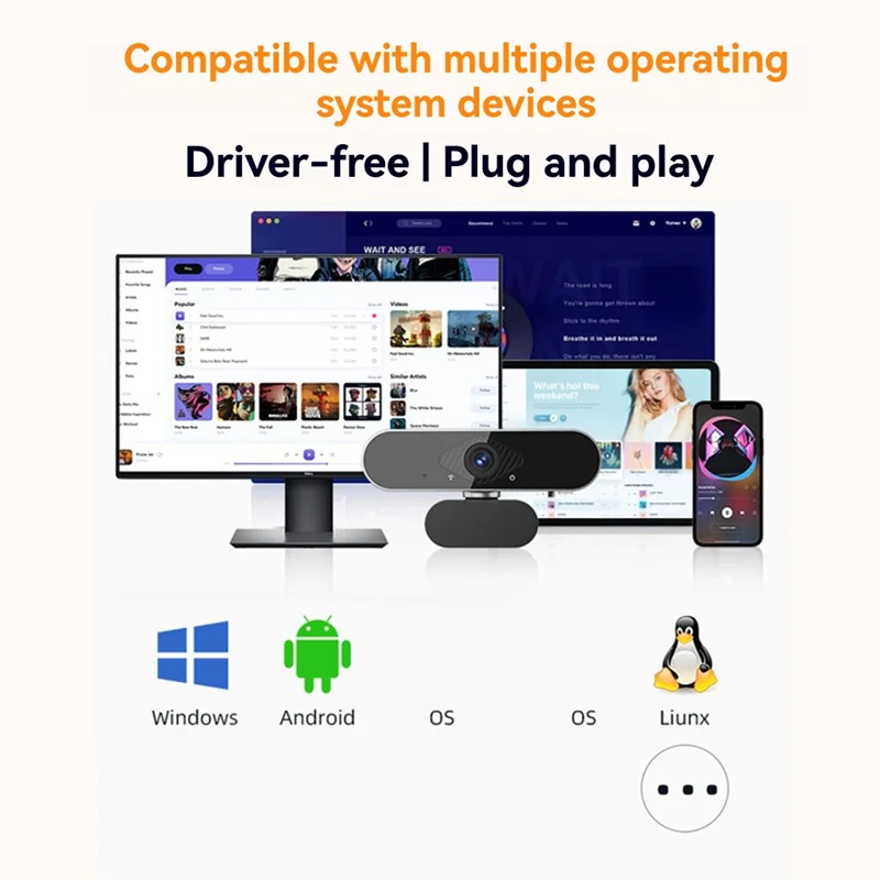 A73E-Q20 Computer Webcam Specialized Live Webcam For Desktop Laptops, Online Classrooms, Live Streaming
