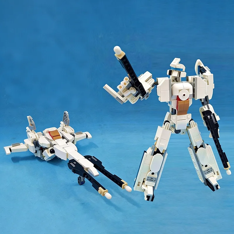 397pcs MOC Creator 3 1 Transformer Brainstorm Cybertronian Jet Model Building Blocks Construction Christmas Gifts Toys DIY Idea