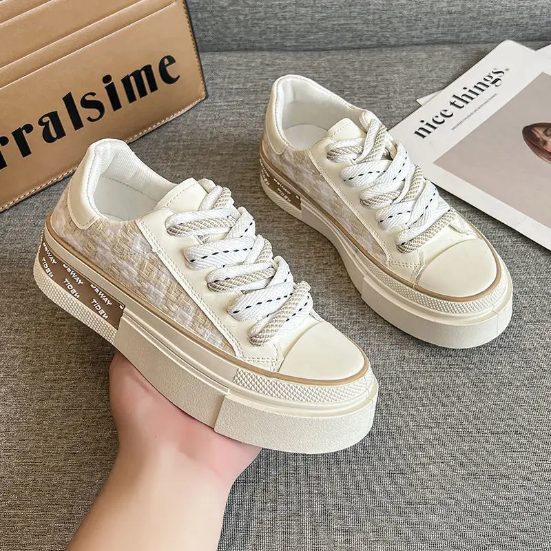 Damskie trampki Chunky White espadryle luksusowe zielone śliczne brezentowe buty dla kobiet Fashion Shoe Designer czarne płaskie Hit