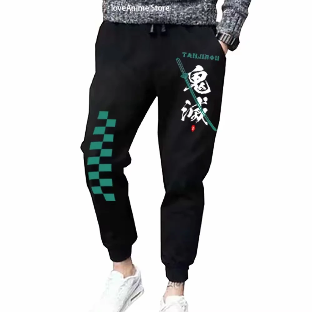 2025 Japán nyelv Anime Démon Gyilkos Nők nadrágot Csorgás nadrágot joggers számára férfiak sweatpant Élegáns játékos kocogás Fitnesz edzőterem polár Nadrág