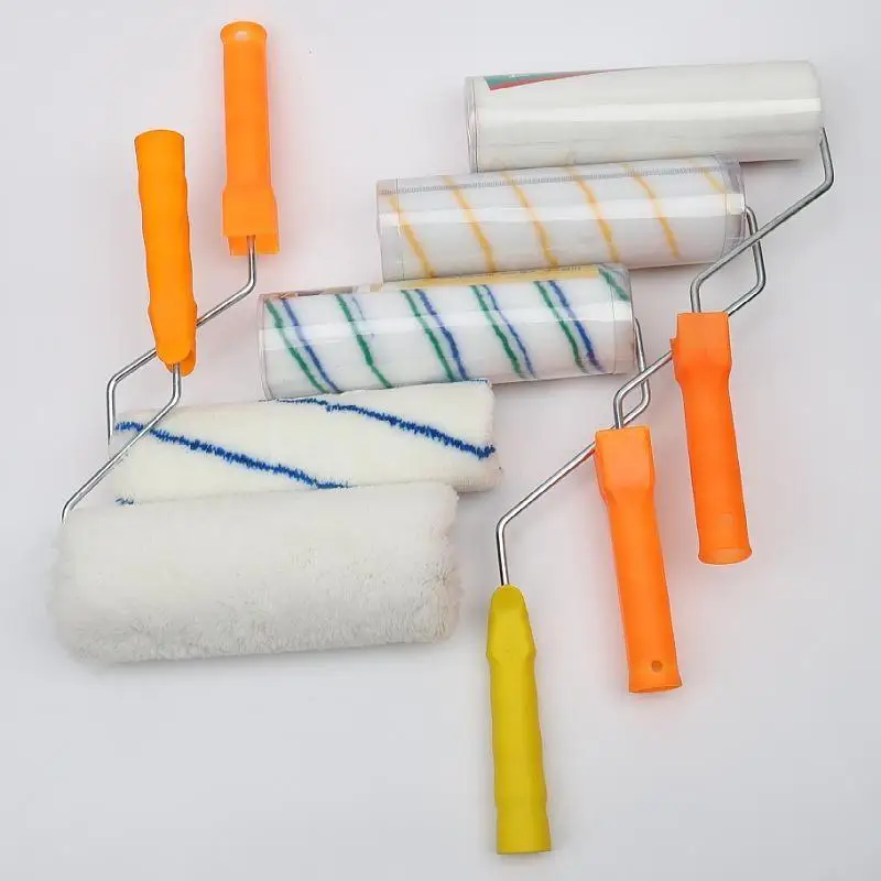 Paint Roller Brush Multiple Sizes High Density Lint Free Fabric Perfect For Home Wall Painting DIY Renovation Projects