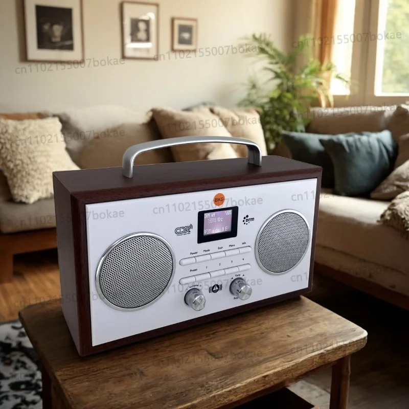 DRM/FM/AM all-band household radio with multi-format digital-analog emergency broadcasting capabilities